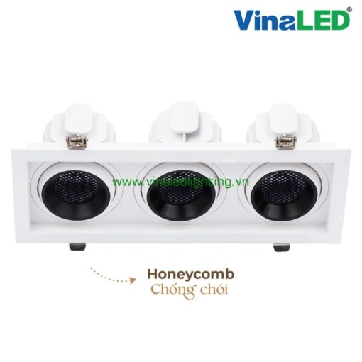 DLS-AW3x6 Đèn âm trần VinaLED 3x6W | DLS-AW3x9 Đèn âm trần VinaLED 3x9W | DLS-AW3x12 Đèn âm trần VinaLED 3x12W | DLS-AW3x15 Đèn âm trần VinaLED 3x15W