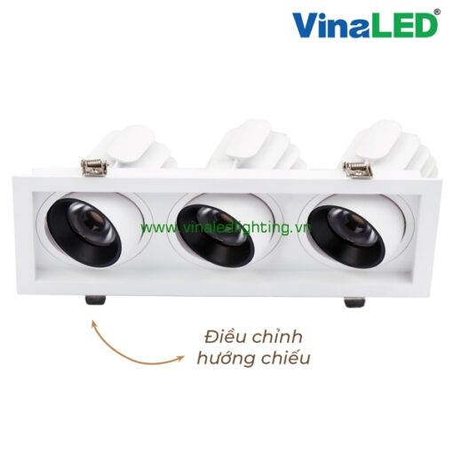 DLS-AW3x6 Đèn âm trần VinaLED 3x6W | DLS-AW3x9 Đèn âm trần VinaLED 3x9W | DLS-AW3x12 Đèn âm trần VinaLED 3x12W | DLS-AW3x15 Đèn âm trần VinaLED 3x15W
