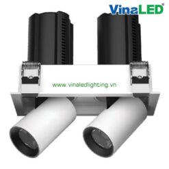 DLS-PW2x15 Đèn âm trần VinaLED 2x15W | DLS-PW2x20 Đèn âm trần VinaLED 2x20W